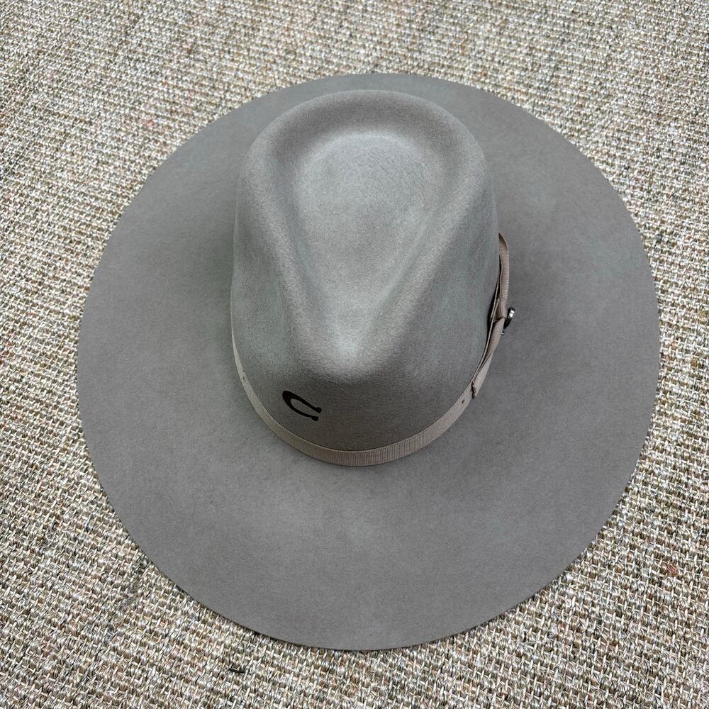 🤠 Charlie 1 Horse Highway Felt Hat | Size S | Mushroom | Wool Blend📏 Size S - Picture 3 of 7